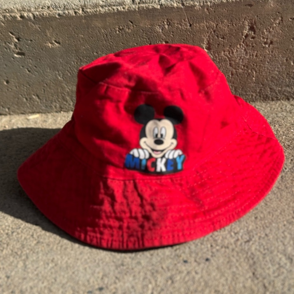 Red Mickey Mouse Bucket Hat Toddler OSFM‎